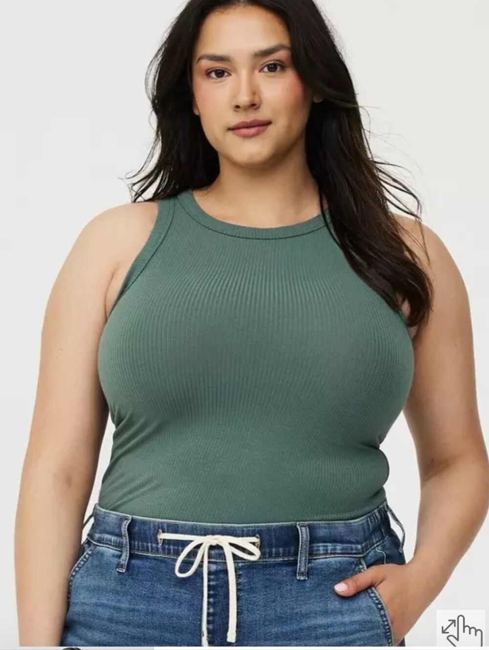 Torrid NWT Super Soft Rib High Neck Tank - Picture 2 of 8